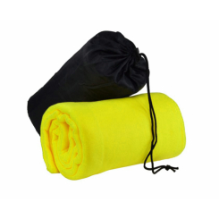 Подушки - Флисовый плед в чехле Warm 150 х 180 см Жёлтый 100-9728247