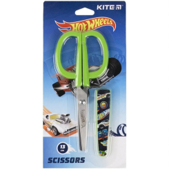 Канцтовари - Ножиці дитячі Kite Hot Wheels в футлярі 13 см (HW21-124)