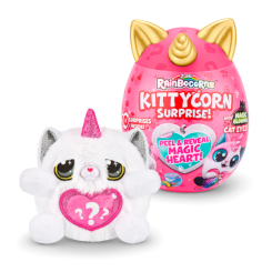 Мягкие животные - Мягкая игрушка Rainbocorn-H Kittycorn Chinchilla cat surprise (9259H)