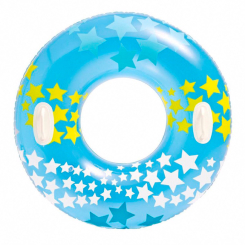 Для пляжа и плавания - Круг надувной INTEX Звезды голубой (59256/1)