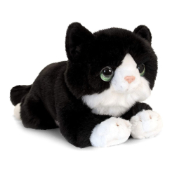 Мягкие животные - Мягкая игрушка Keel toys Черный котенок с белыми лапками 32 см (SC2648)