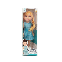 Куклы - Кукла DIY Toys Блондинка в платье с голубой клеточкой (CJ-2201537/4)