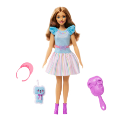 Ляльки - Лялька Barbie Моя перша Barbie шатенка з зайченям (HLL21)