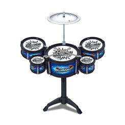Музыкальные инструменты - Игровой набор Shantou Jinxing Барабанная установка синяя (6691-1/1)