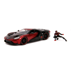 Автомодели - Машина Jada Spider-Man Форд GT металлический с фигуркой Майлза Моралеса 1:24 (253225008)