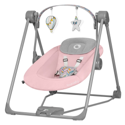 Крісла-качалки - Крісло-гойдалка Lionelo Otto pink baby (LO-OTTO PINK BABY)
