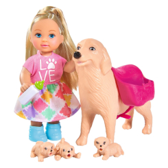 Куклы - Кукольный набор Эви Няня для щенков Steffi & Evi Love с аксессуарами (573 3072) (5733072)