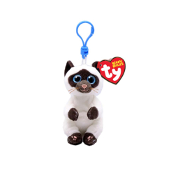 Брелоки - М'яка іграшка-брелок TY Beanie Bellies Сіамська кішка Miso 12 см (43106)