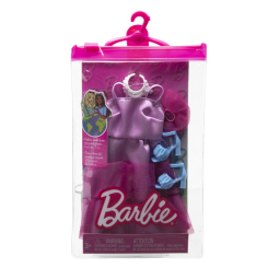 Одежда и аксессуары - ​Набор одежды Barbie Готовые наряды Розовое платье (GWD96/HJT20)
