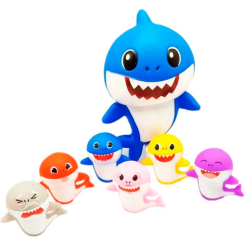Іграшки для ванни - Набір для купання Bibi Toys Акула 7 шт (760912BT)