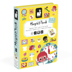 Обучающие игрушки - Магнитная книга Janod Учимся называть время (J02724)