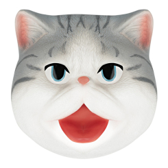 Фигурки животных - Игрушка-рукавичка Same Toy Серый кот (X336UT)