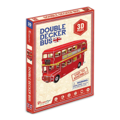 3D-пазли - Тривимірна головоломка-конструктор CubicFun Автобус Double-Decker (S3018h)