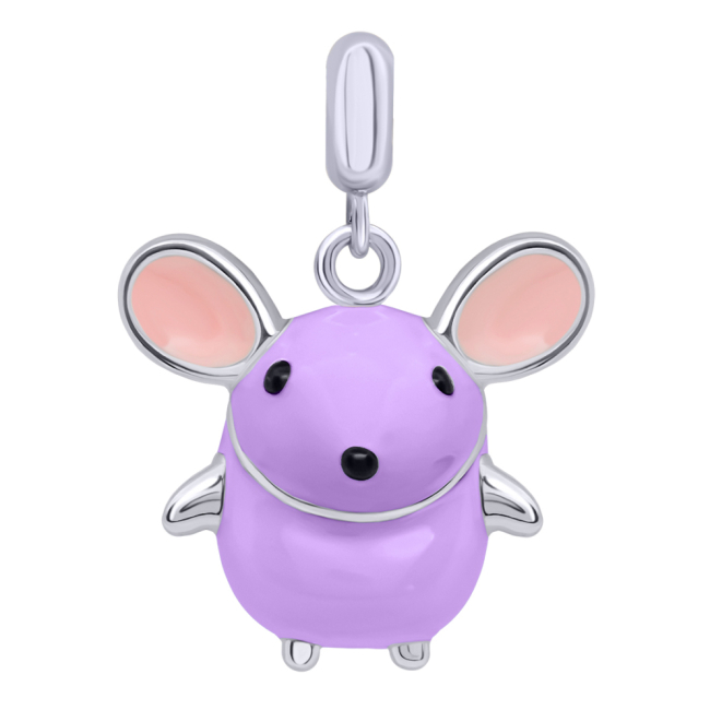 Ювелірні прикраси - Кулон UMa&UMi Pets Мишка фіолетовий (2210000005945)
