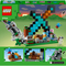 Конструктори LEGO - Конструктор Lego Minecraft Форпост із мечем (21244)#3