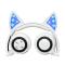 Портативные колонки и наушники - Bluetooth наушники LINX BL108A с кошачьими ушками LED Белые (SUN0480)#2