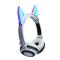 Портативные колонки и наушники - Bluetooth наушники LINX BL108A с кошачьими ушками LED Белые (SUN0480)#4